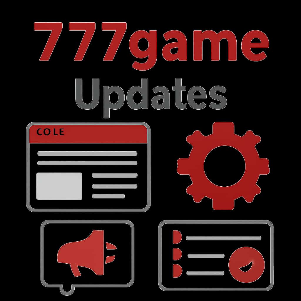 An educational diagram showing aspects of the 777game Updates.