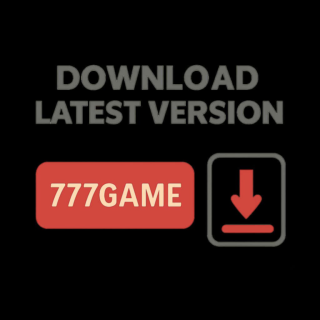 Illustration showing steps to download the 777game app.