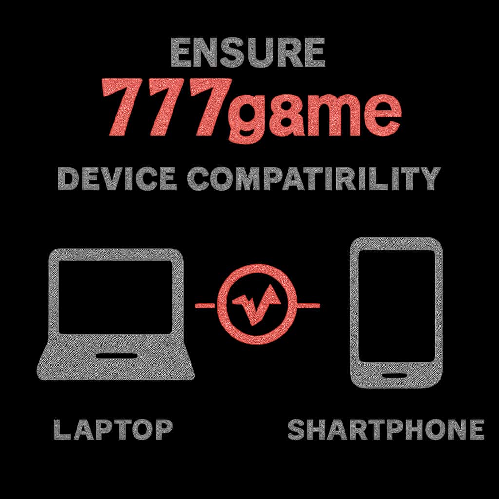 An educational illustration detailing the requirements for device compatibility with 777game.