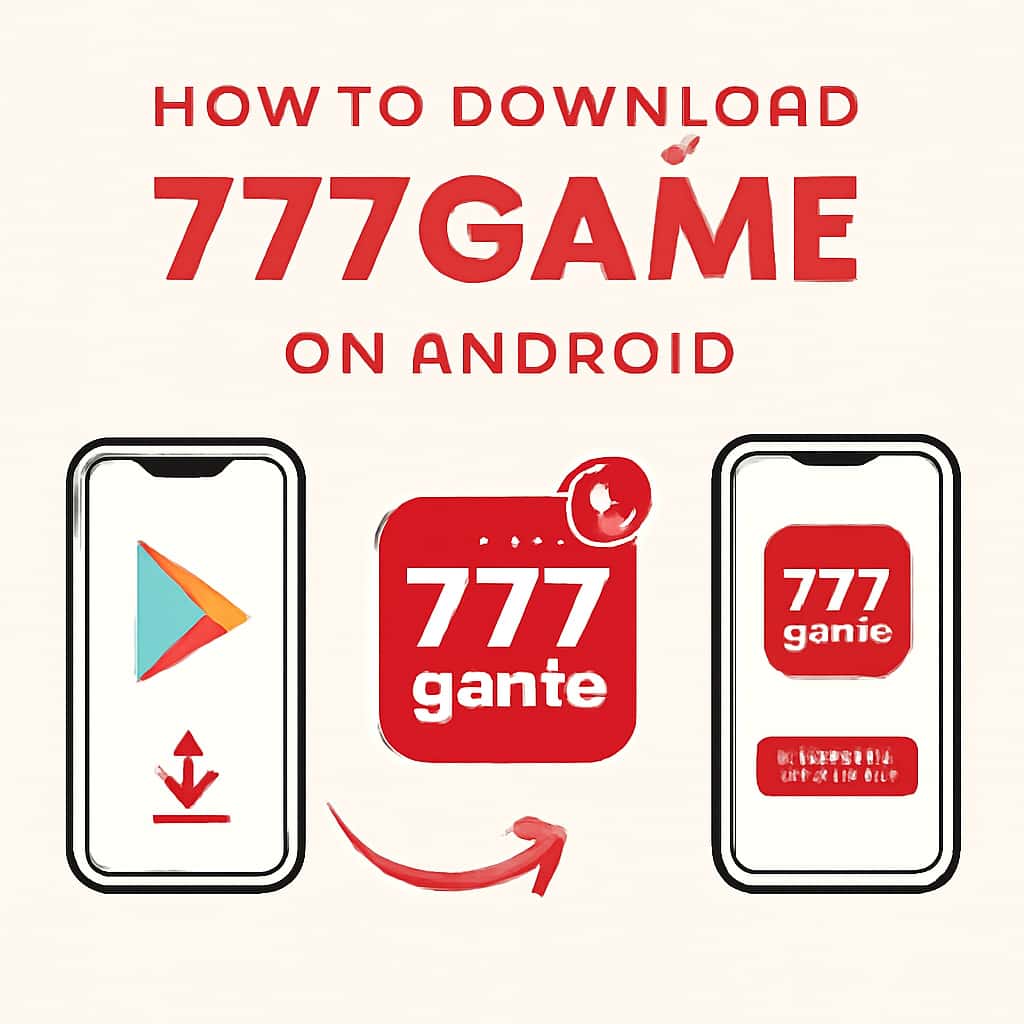 Visual representation of the 777game download and installation process.