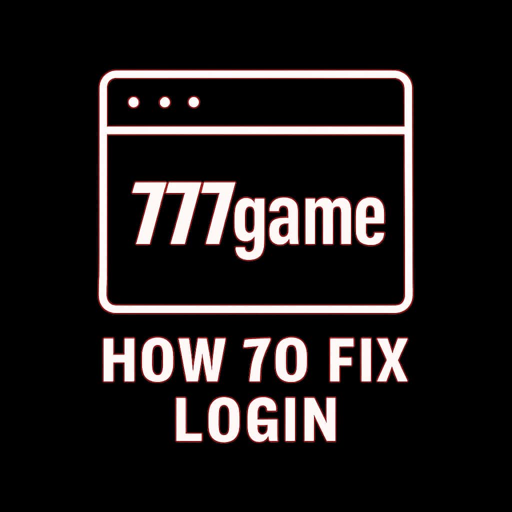 An icon representing troubleshooting for 777game login issues.