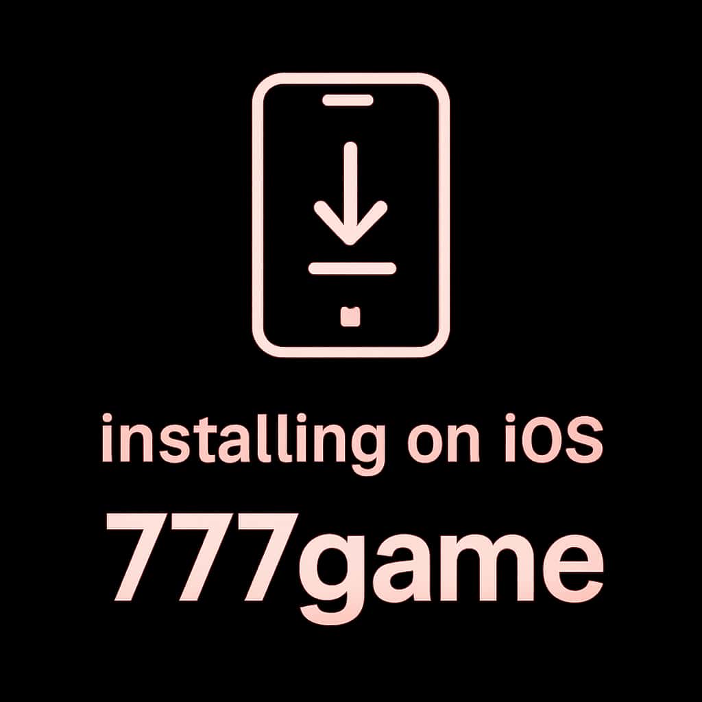 An icon representing the installation of 777game on iOS.
