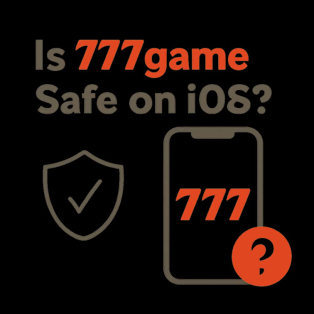 Illustration related to the safety considerations of using 777game on iOS.