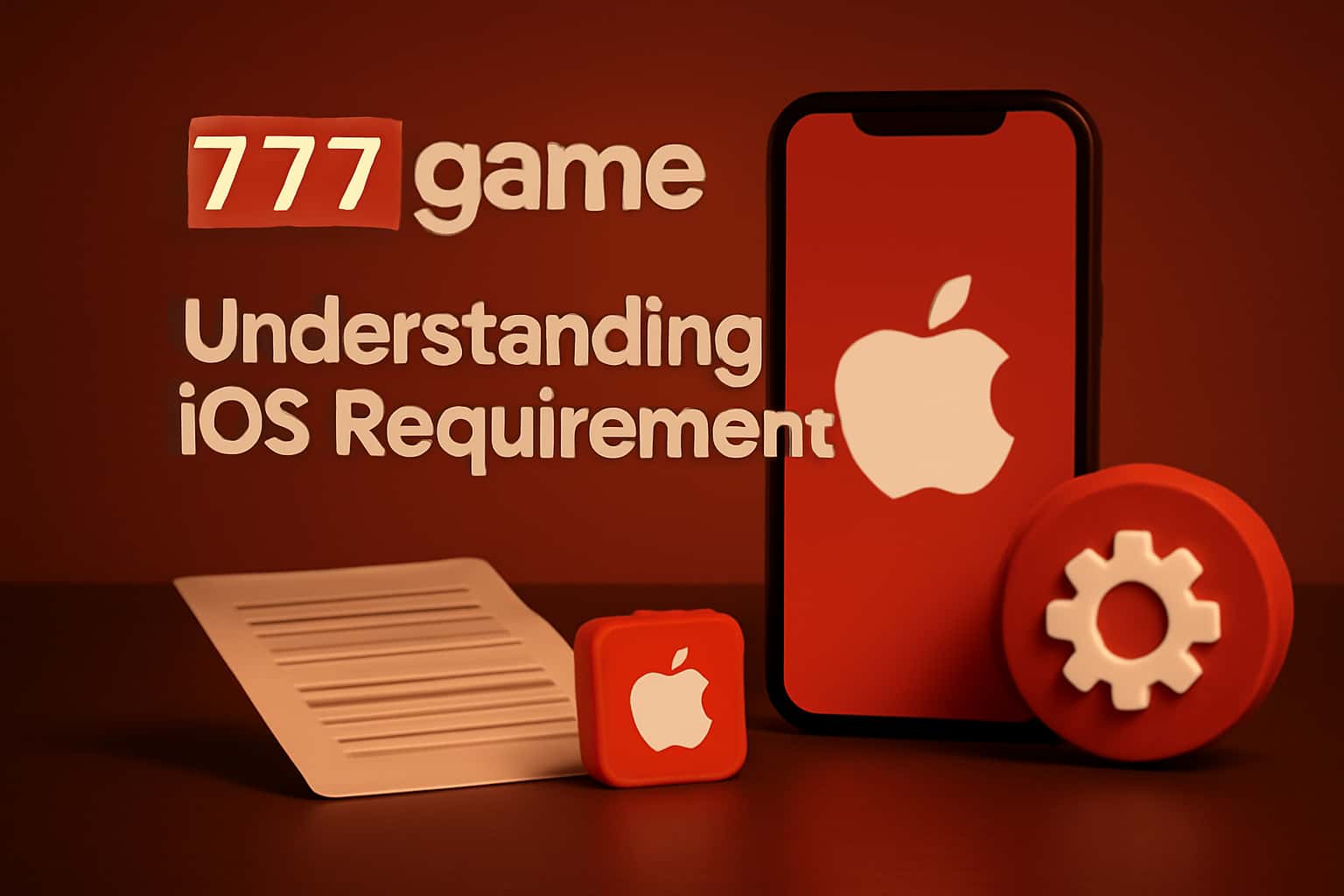 Informational graphic about 777game iOS requirements.