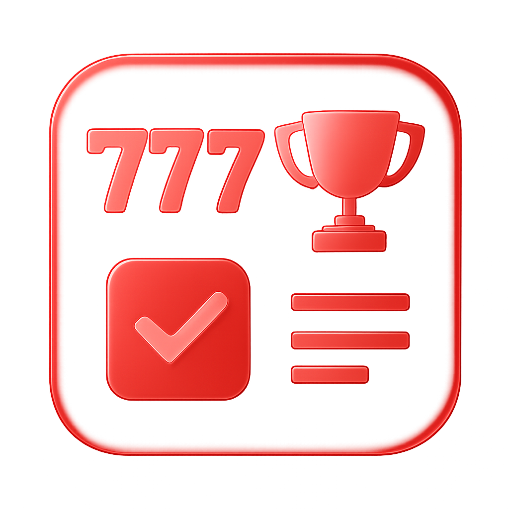 A simple badge showing guidance for downloading 777game on Android.