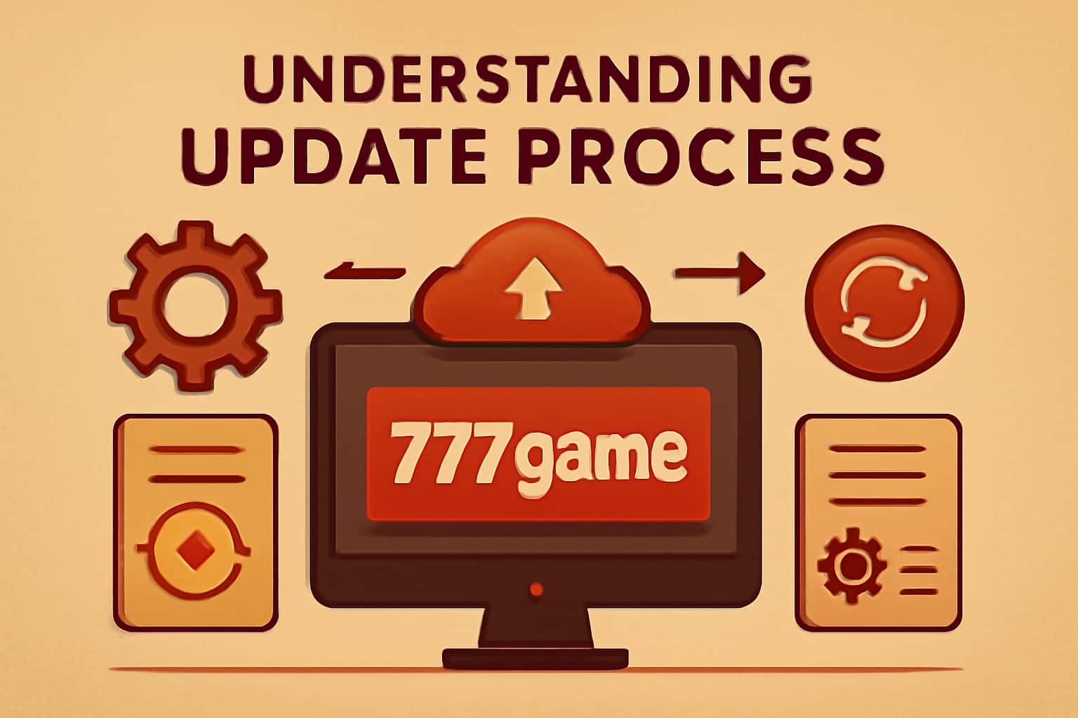 Visual representation of the 777game update process with a focus on APK and installation steps.
